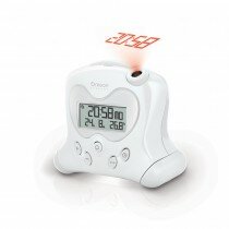 Funkwecker / Atomuhr mit Projektion - weiß