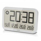 Jumbo Weather Wall Clock - White