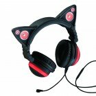 AxentWear x Brookstone 貓耳耳機 - 紅