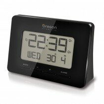 Radio Controlled Alarm Clock - Black