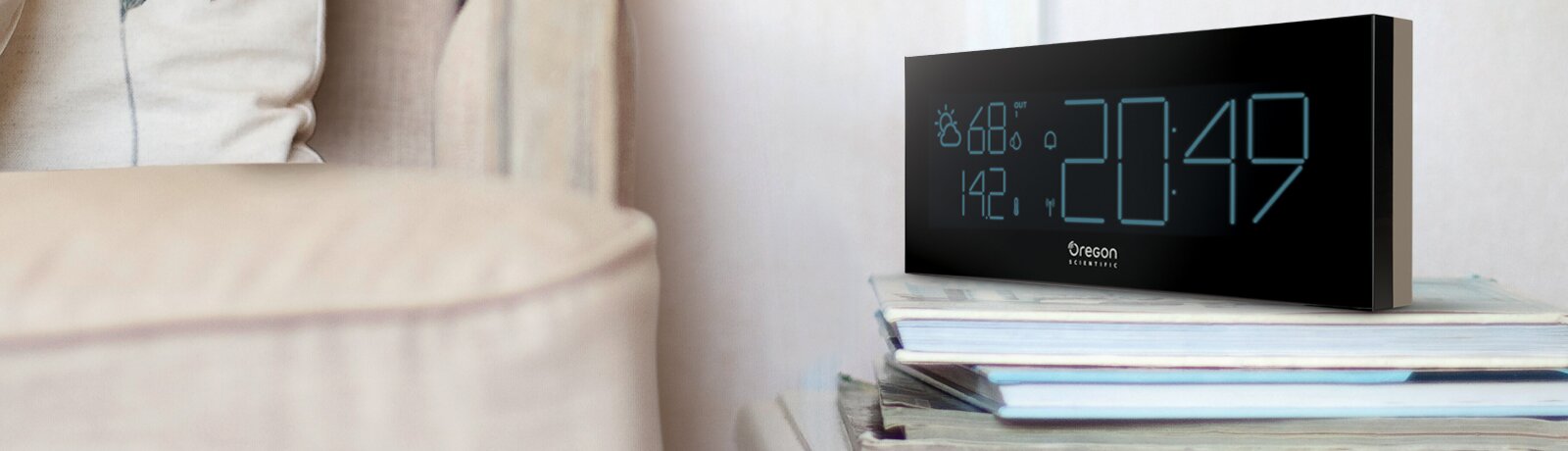 Prysma chrome clock